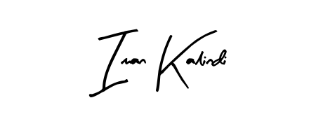 Practice writing Iman Kalindi with the flow of Arty Signature lettering. A fantastic source of inspiration for developing your personal signature style. Iman Kalindi signature style 8 images and pictures png