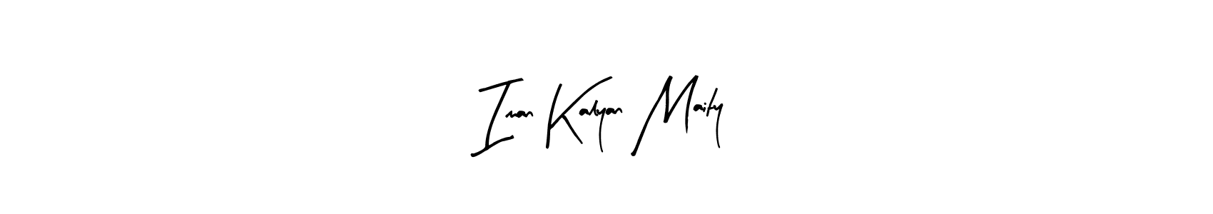 You should practise on your own different ways (Arty Signature) to write your name (Iman Kalyan Maity) in signature. don't let someone else do it for you. Iman Kalyan Maity signature style 8 images and pictures png