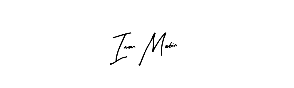 Arty Signature is a professional signature style that is perfect for those who want to add a touch of class to their signature. It is also a great choice for those who want to make their signature more unique. Get Iman Mobin name to fancy signature for free. Iman Mobin signature style 8 images and pictures png