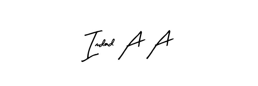 How to Draw Imdad A A signature style? Arty Signature is a latest design signature styles for name Imdad A A. Imdad A A signature style 8 images and pictures png