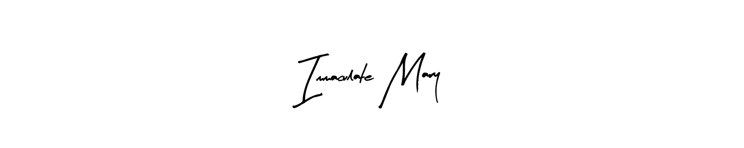 Similarly Arty Signature is the best handwritten signature design. Signature creator online .You can use it as an online autograph creator for name Immaculate Mary. Immaculate Mary signature style 8 images and pictures png
