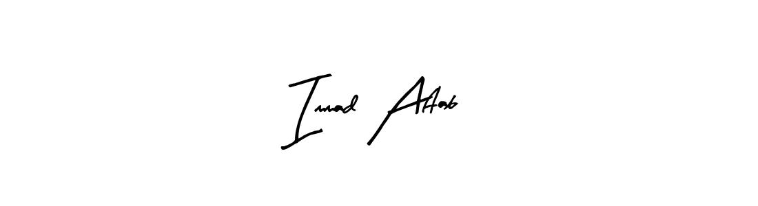 Create a beautiful signature design for name Immad Aftab. With this signature (Arty Signature) fonts, you can make a handwritten signature for free. Immad Aftab signature style 8 images and pictures png