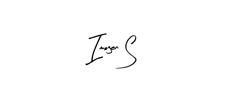 Design your own signature with our free online signature maker. With this signature software, you can create a handwritten (Arty Signature) signature for name Imogen S. Imogen S signature style 8 images and pictures png