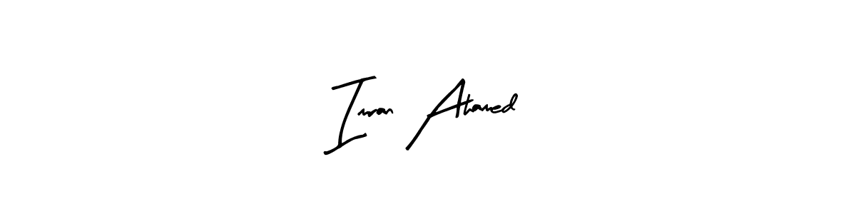Similarly Arty Signature is the best handwritten signature design. Signature creator online .You can use it as an online autograph creator for name Imran Ahamed. Imran Ahamed signature style 8 images and pictures png