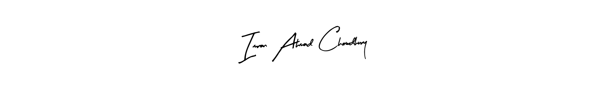 This is the best signature style for the Imran Ahmad Chowdhury name. Also you like these signature font (Arty Signature). Mix name signature. Imran Ahmad Chowdhury signature style 8 images and pictures png