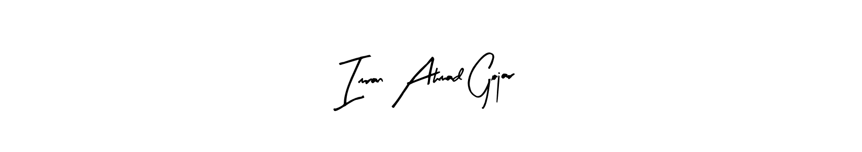 How to make Imran Ahmad Gojar name signature. Use Arty Signature style for creating short signs online. This is the latest handwritten sign. Imran Ahmad Gojar signature style 8 images and pictures png