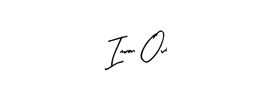 The best way (Arty Signature) to make a short signature is to pick only two or three words in your name. The name Imran Ovi include a total of six letters. For converting this name. Imran Ovi signature style 8 images and pictures png