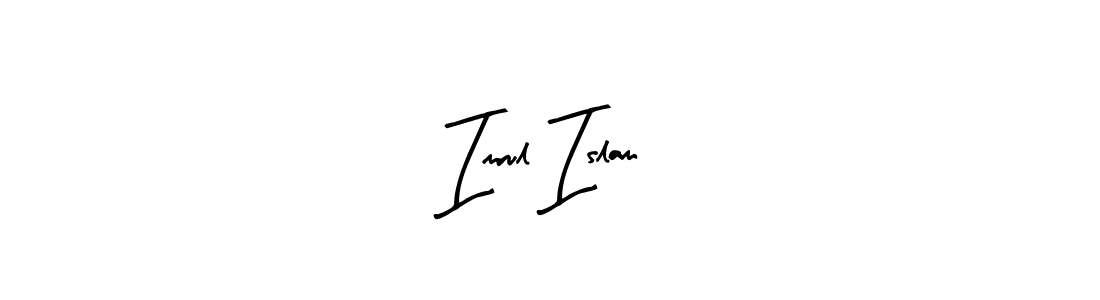 if you are searching for the best signature style for your name Imrul Islam. so please give up your signature search. here we have designed multiple signature styles  using Arty Signature. Imrul Islam signature style 8 images and pictures png
