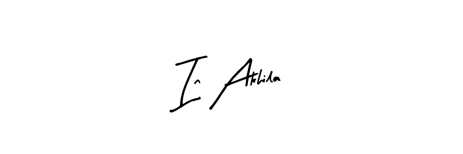 Use a signature maker to create a handwritten signature online. With this signature software, you can design (Arty Signature) your own signature for name In Akhila. In Akhila signature style 8 images and pictures png