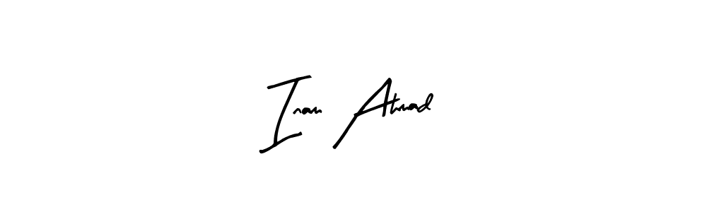 You can use this online signature creator to create a handwritten signature for the name Inam Ahmad. This is the best online autograph maker. Inam Ahmad signature style 8 images and pictures png