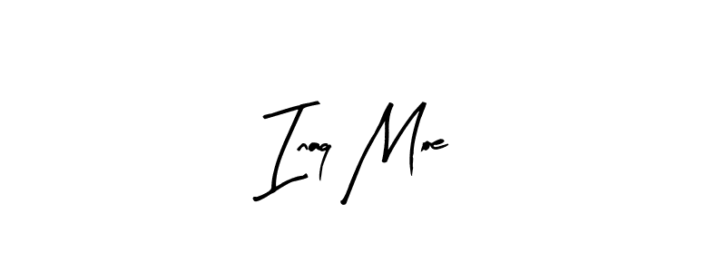 Similarly Arty Signature is the best handwritten signature design. Signature creator online .You can use it as an online autograph creator for name Inaq Moe. Inaq Moe signature style 8 images and pictures png