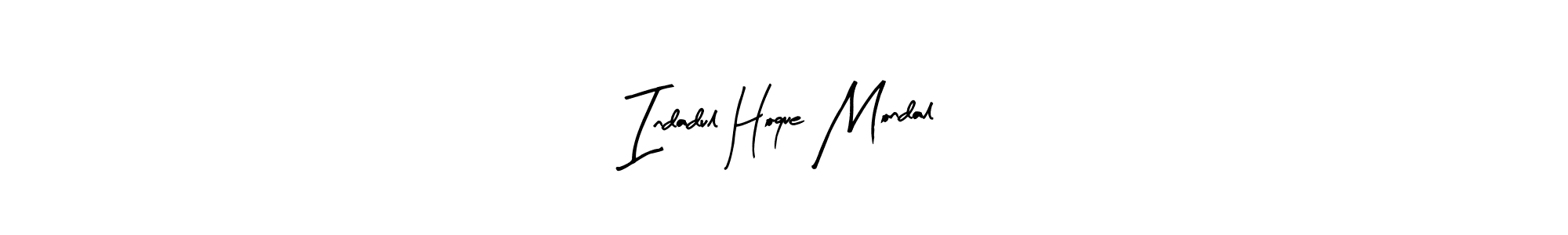 Design your own signature with our free online signature maker. With this signature software, you can create a handwritten (Arty Signature) signature for name Indadul Hoque Mondal. Indadul Hoque Mondal signature style 8 images and pictures png