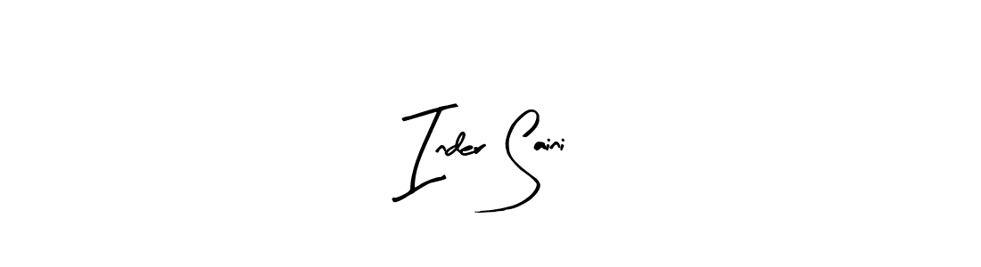 How to make Inder Saini signature? Arty Signature is a professional autograph style. Create handwritten signature for Inder Saini name. Inder Saini signature style 8 images and pictures png