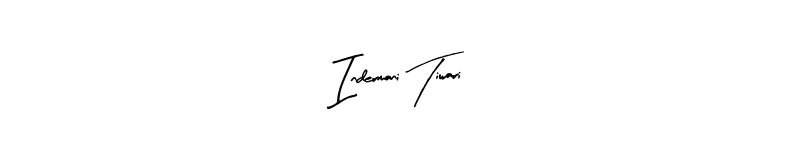 Arty Signature is a professional signature style that is perfect for those who want to add a touch of class to their signature. It is also a great choice for those who want to make their signature more unique. Get Indermani Tiwari name to fancy signature for free. Indermani Tiwari signature style 8 images and pictures png