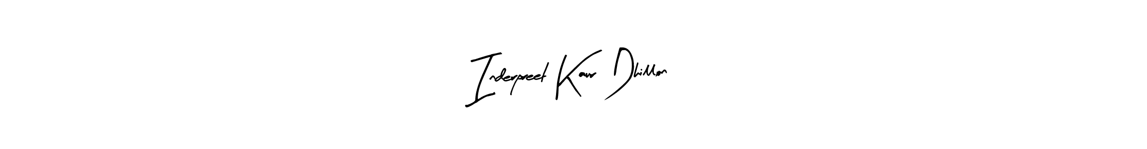 Make a beautiful signature design for name Inderpreet Kaur Dhillon. With this signature (Arty Signature) style, you can create a handwritten signature for free. Inderpreet Kaur Dhillon signature style 8 images and pictures png