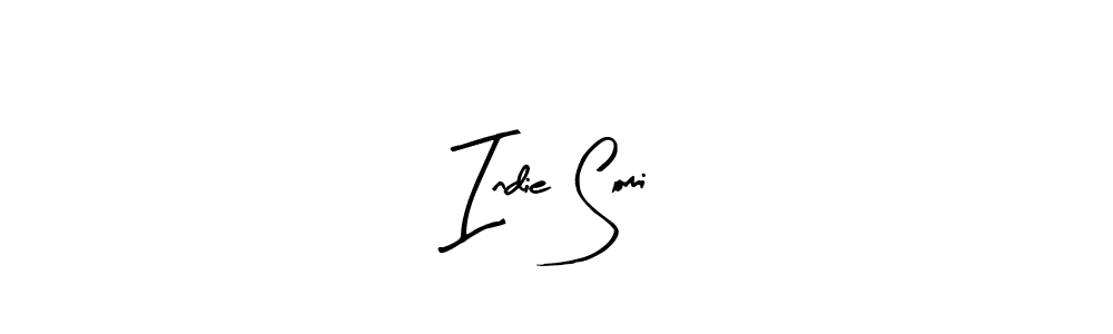 How to make Indie Somi name signature. Use Arty Signature style for creating short signs online. This is the latest handwritten sign. Indie Somi signature style 8 images and pictures png