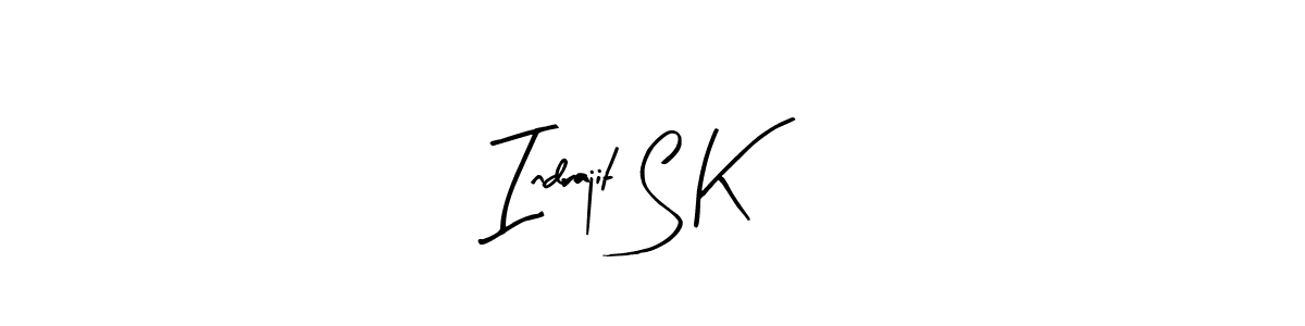 How to make Indrajit S K name signature. Use Arty Signature style for creating short signs online. This is the latest handwritten sign. Indrajit S K signature style 8 images and pictures png