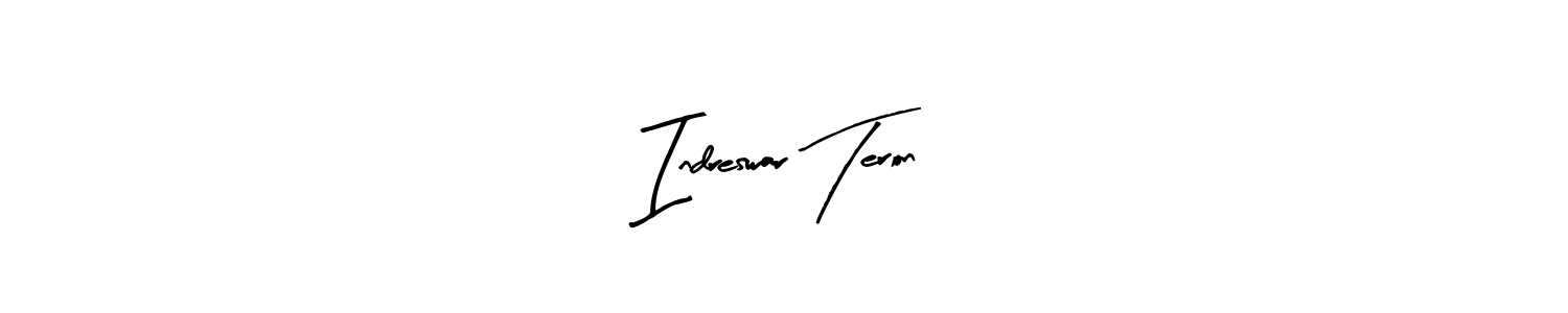 Design your own signature with our free online signature maker. With this signature software, you can create a handwritten (Arty Signature) signature for name Indreswar Teron. Indreswar Teron signature style 8 images and pictures png