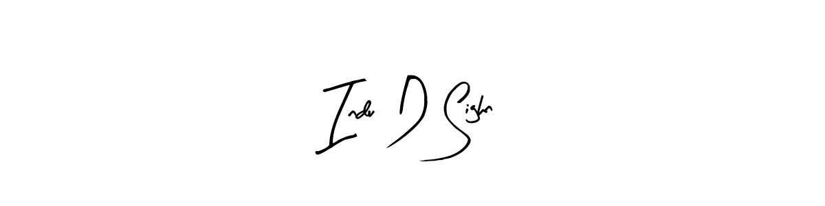 Make a beautiful signature design for name Indu D Sighn. Use this online signature maker to create a handwritten signature for free. Indu D Sighn signature style 8 images and pictures png