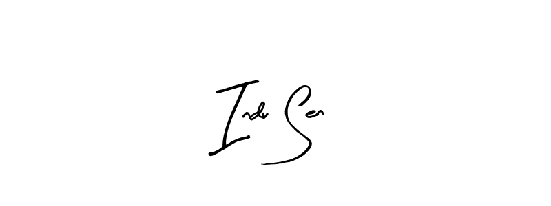 This is the best signature style for the Indu Sen name. Also you like these signature font (Arty Signature). Mix name signature. Indu Sen signature style 8 images and pictures png