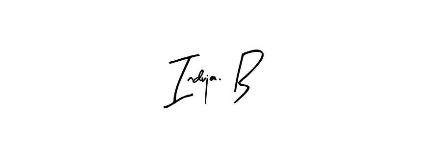 Similarly Arty Signature is the best handwritten signature design. Signature creator online .You can use it as an online autograph creator for name Induja. B. Induja. B signature style 8 images and pictures png