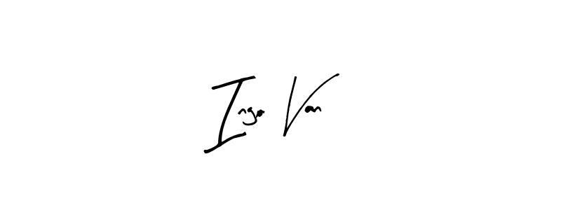 You should practise on your own different ways (Arty Signature) to write your name (Ingo Van) in signature. don't let someone else do it for you. Ingo Van signature style 8 images and pictures png