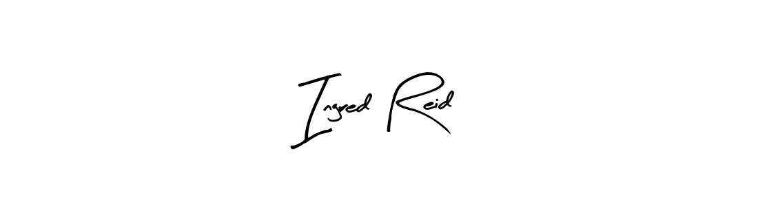 Create a beautiful signature design for name Ingred Reid. With this signature (Arty Signature) fonts, you can make a handwritten signature for free. Ingred Reid signature style 8 images and pictures png