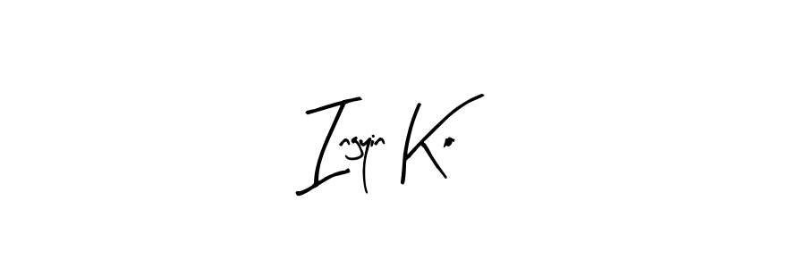 Make a beautiful signature design for name Ingyin Ko. Use this online signature maker to create a handwritten signature for free. Ingyin Ko signature style 8 images and pictures png