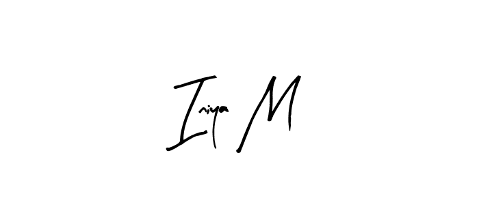 Iniya M stylish signature style. Best Handwritten Sign (Arty Signature) for my name. Handwritten Signature Collection Ideas for my name Iniya M. Iniya M signature style 8 images and pictures png