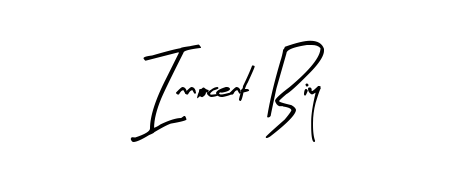 Designed for modern professionals: Innocent Biy name signature crafted with Arty Signature script. Ready for digital PDF workflows. Innocent Biy signature style 8 images and pictures png