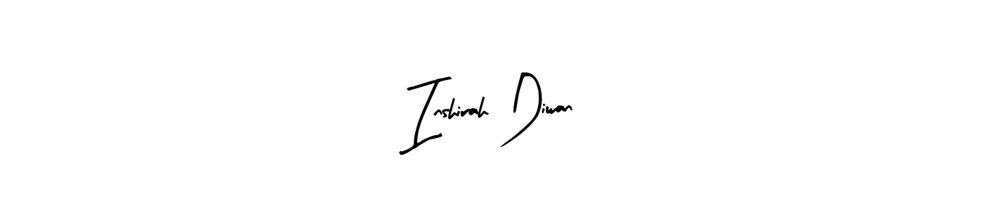 How to make Inshirah Diwan signature? Arty Signature is a professional autograph style. Create handwritten signature for Inshirah Diwan name. Inshirah Diwan signature style 8 images and pictures png