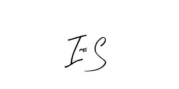 How to Draw Insi S signature style? Arty Signature is a latest design signature styles for name Insi S. Insi S signature style 8 images and pictures png