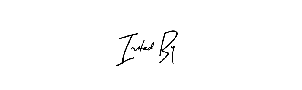 Invited By stylish signature style. Best Handwritten Sign (Arty Signature) for my name. Handwritten Signature Collection Ideas for my name Invited By. Invited By signature style 8 images and pictures png