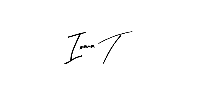 How to Draw Ioana T signature style? Arty Signature is a latest design signature styles for name Ioana T. Ioana T signature style 8 images and pictures png