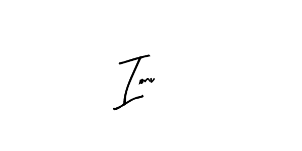 How to make Ionuț name signature. Use Arty Signature style for creating short signs online. This is the latest handwritten sign. Ionuț signature style 8 images and pictures png