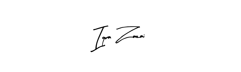 How to make Iqra Zazai signature? Arty Signature is a professional autograph style. Create handwritten signature for Iqra Zazai name. Iqra Zazai signature style 8 images and pictures png