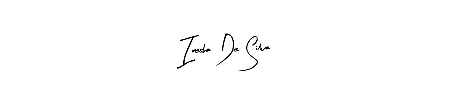 Similarly Arty Signature is the best handwritten signature design. Signature creator online .You can use it as an online autograph creator for name Iresha De Silva. Iresha De Silva signature style 8 images and pictures png