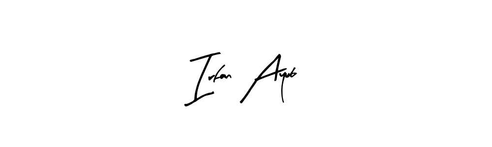 How to make Irfan Ayub signature? Arty Signature is a professional autograph style. Create handwritten signature for Irfan Ayub name. Irfan Ayub signature style 8 images and pictures png