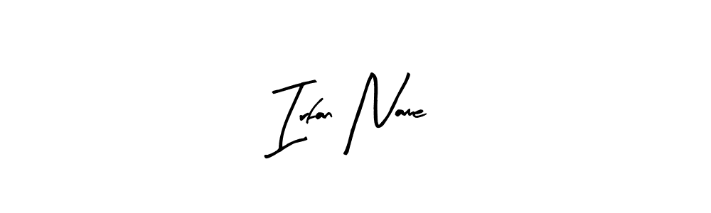 The best way (Arty Signature) to make a short signature is to pick only two or three words in your name. The name Irfan Name include a total of six letters. For converting this name. Irfan Name signature style 8 images and pictures png