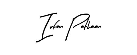 Practice writing Irfan Pathaan with the flow of Arty Signature lettering. A fantastic source of inspiration for developing your personal signature style. Irfan Pathaan signature style 8 images and pictures png