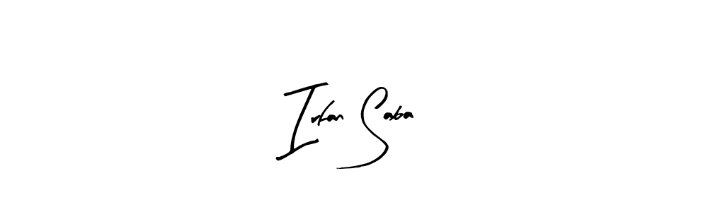Irfan Saba stylish signature style. Best Handwritten Sign (Arty Signature) for my name. Handwritten Signature Collection Ideas for my name Irfan Saba. Irfan Saba signature style 8 images and pictures png