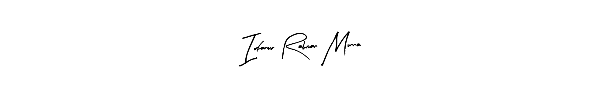 It looks lik you need a new signature style for name Irfanur Rahman Munna. Design unique handwritten (Arty Signature) signature with our free signature maker in just a few clicks. Irfanur Rahman Munna signature style 8 images and pictures png