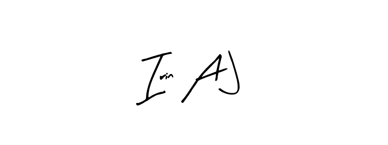 Make a beautiful signature design for name Irin A J. Use this online signature maker to create a handwritten signature for free. Irin A J signature style 8 images and pictures png