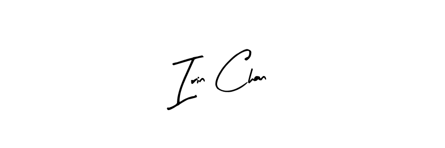 How to make Irin Chan name signature. Use Arty Signature style for creating short signs online. This is the latest handwritten sign. Irin Chan signature style 8 images and pictures png