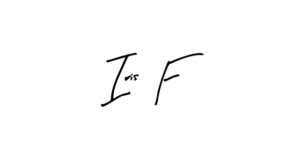 Similarly Arty Signature is the best handwritten signature design. Signature creator online .You can use it as an online autograph creator for name Iris F. Iris F signature style 8 images and pictures png