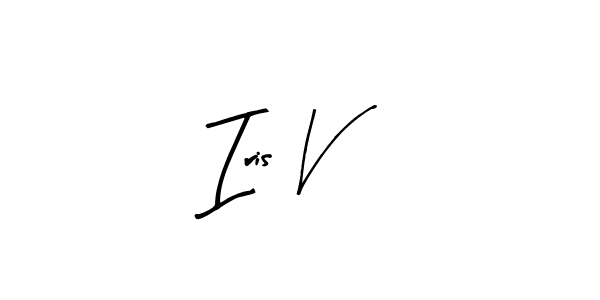 Make a beautiful signature design for name Iris V. With this signature (Arty Signature) style, you can create a handwritten signature for free. Iris V signature style 8 images and pictures png