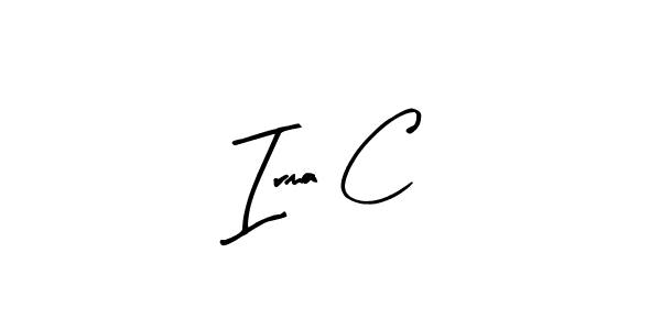 Create a beautiful signature design for name Irma C. With this signature (Arty Signature) fonts, you can make a handwritten signature for free. Irma C signature style 8 images and pictures png