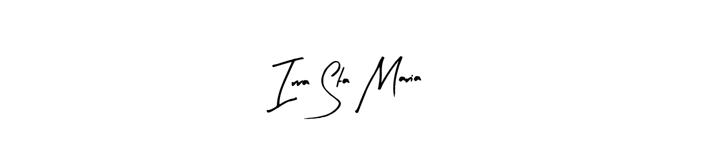 How to Draw Irra Sta Maria signature style? Arty Signature is a latest design signature styles for name Irra Sta Maria. Irra Sta Maria signature style 8 images and pictures png