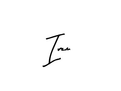 Design your own signature with our free online signature maker. With this signature software, you can create a handwritten (Arty Signature) signature for name Irzm. Irzm signature style 8 images and pictures png