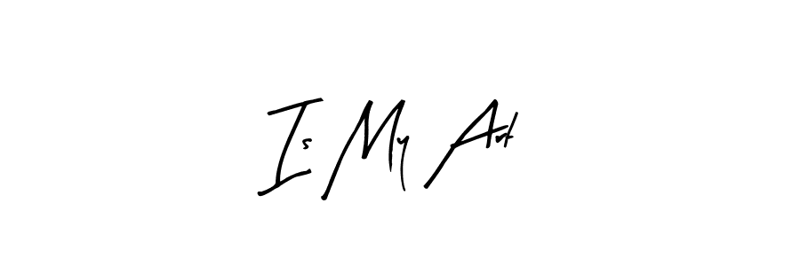 Arty Signature is a professional signature style that is perfect for those who want to add a touch of class to their signature. It is also a great choice for those who want to make their signature more unique. Get Is My Art name to fancy signature for free. Is My Art signature style 8 images and pictures png